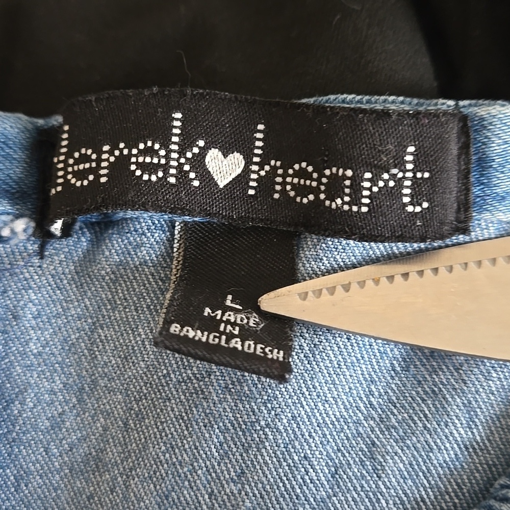 Derek Heart Y2K Blue Denim Midi Dress - Picture 6 of 9